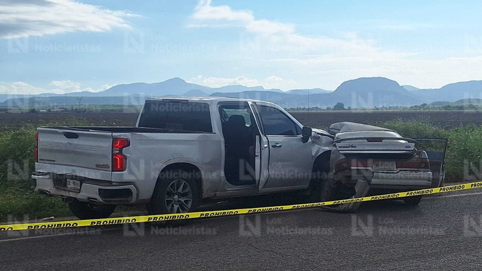 Encontronazo en la carretera en Pericos, Mocorito