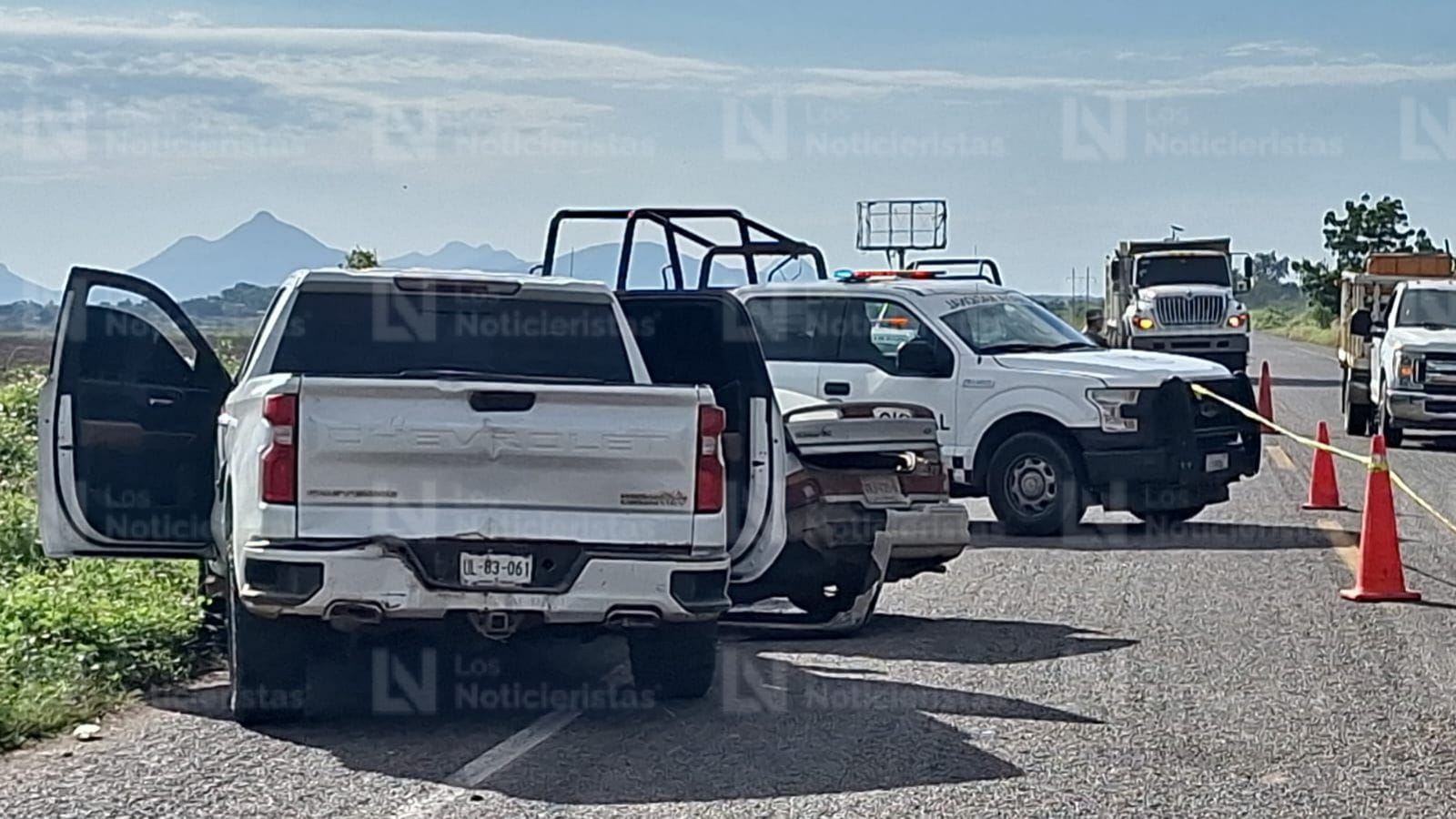 Encontronazo en la carretera en Pericos, Mocorito