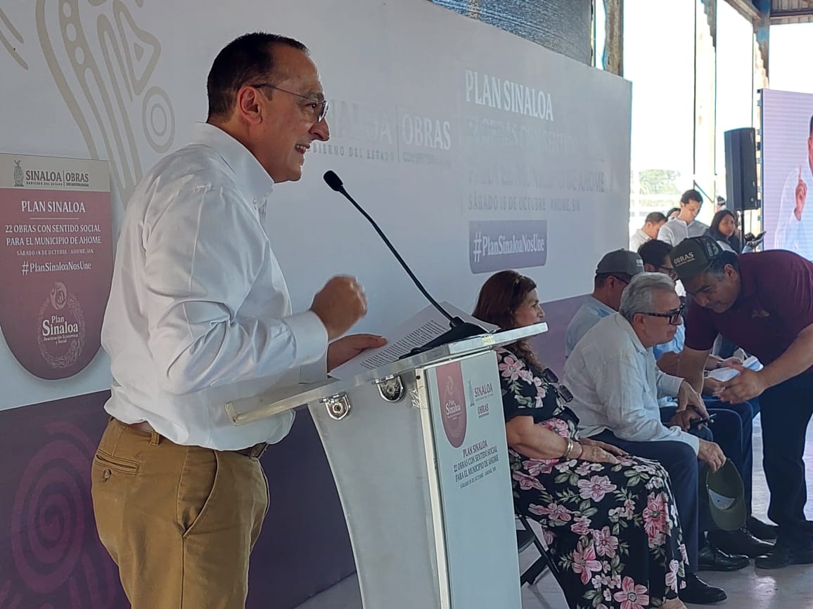 Entrega el gobernador y el alcalde de Ahome 22 obras con Sentido Social del Plan Sinaloa