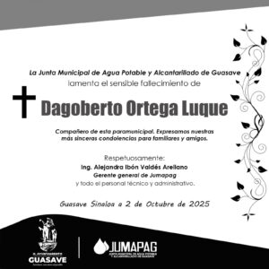Esquela de trabajador de Jumapag