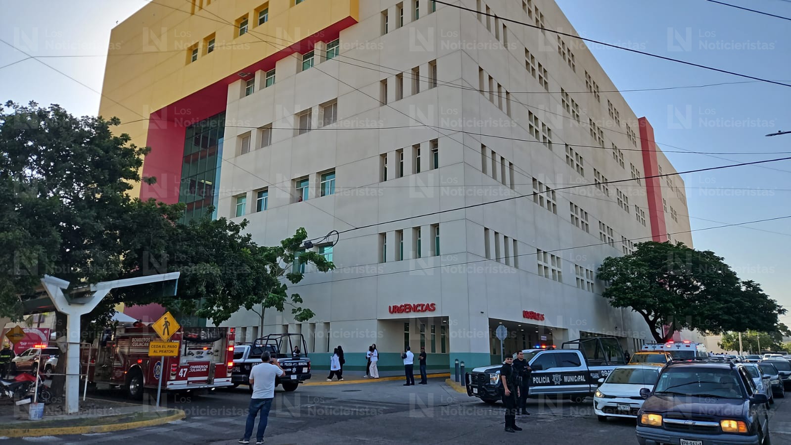 Evacuación en el Hospital Pediátrico de Sinaloa