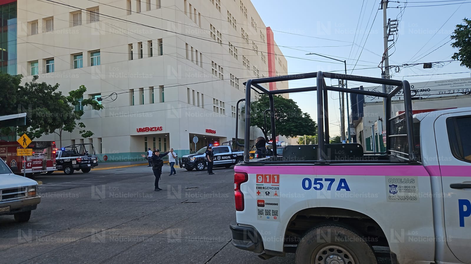 Evacuación en el Hospital Pediátrico de Sinaloa
