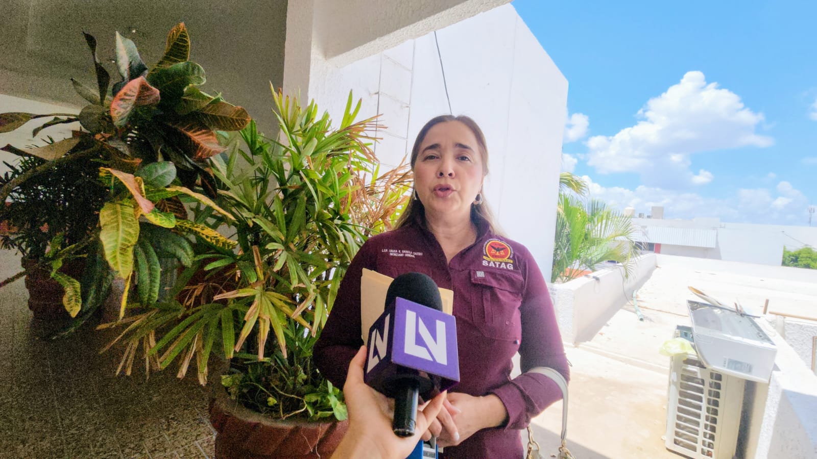 La secretaria general del Sindicato Autónomo de Trabajadores del Ayuntamiento de Guasave (Satag), Célica Berenice Gaxiola Castro