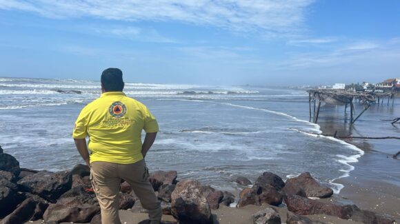 Permanecerán cerradas este fin de semana playas en Guasave, Sinaloa, por mar de fondo