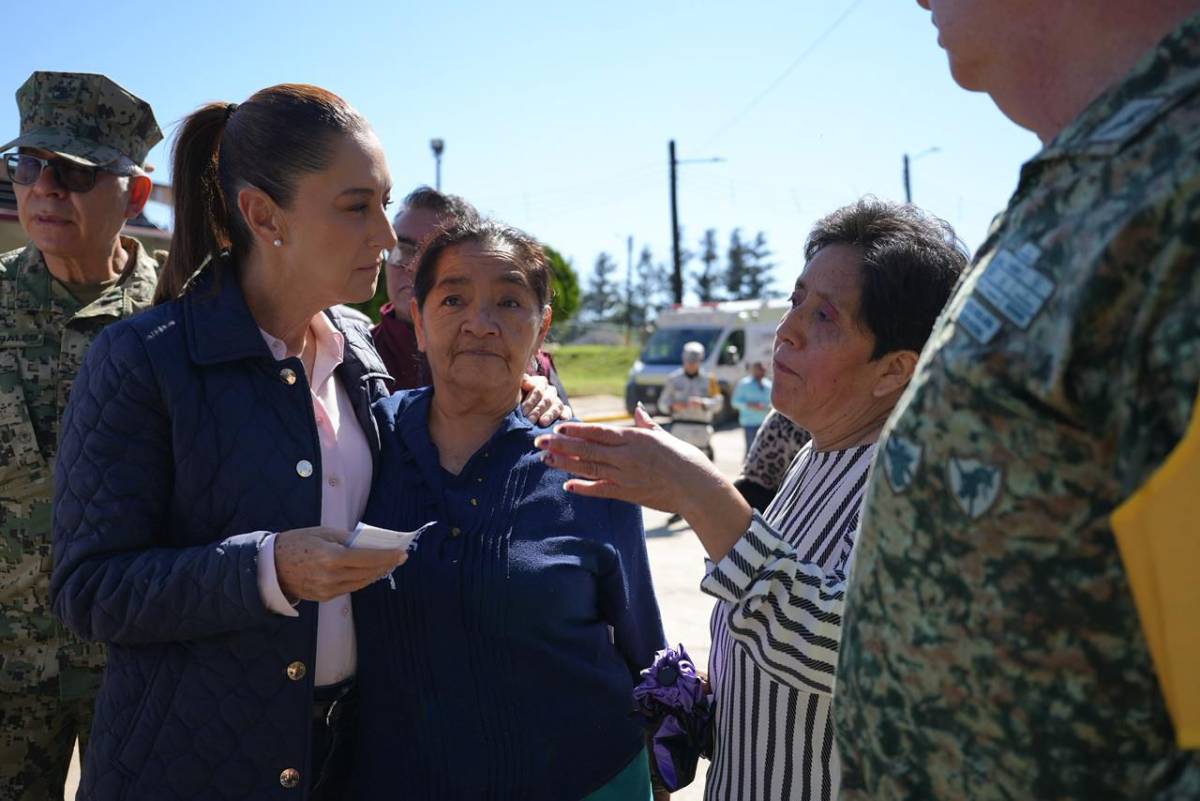 Presidenta Claudia Sheinbaum visita a damnificados por lluvias en Puebla, Veracruz e Hidalgo