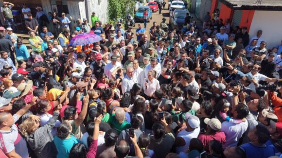 Presidenta Claudia Sheinbaum visita a damnificados por lluvias en Puebla, Veracruz e Hidalgo