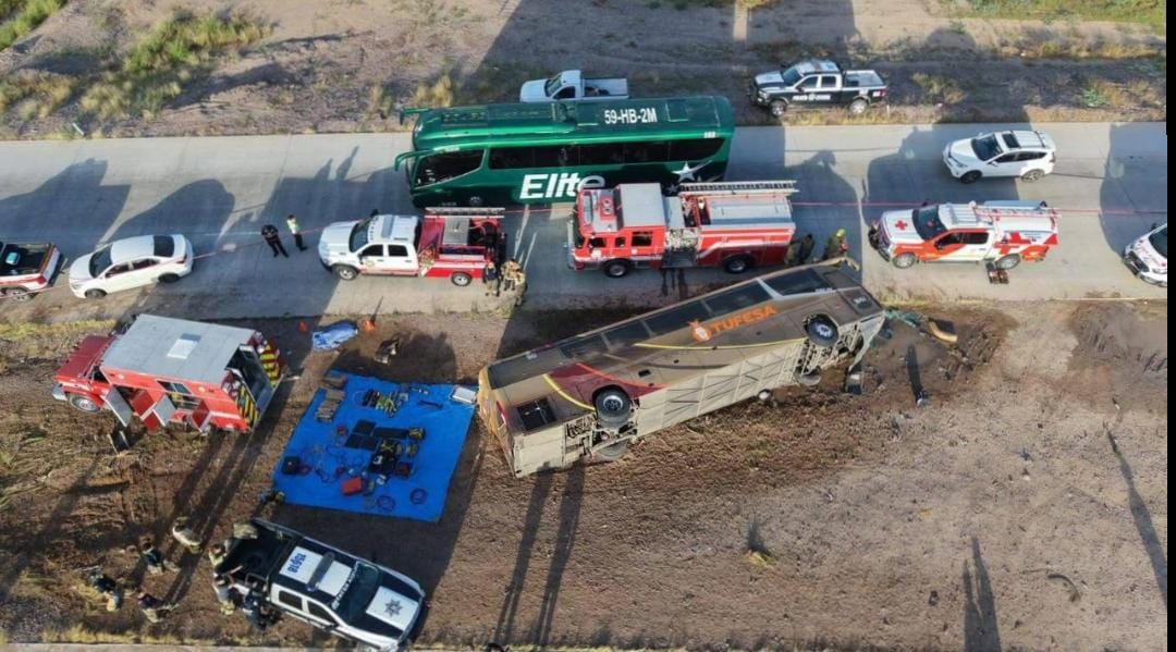 Accidente de autobús Tufesa en Sonora