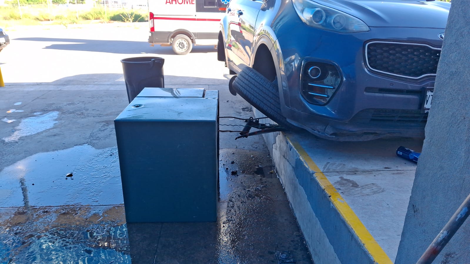accidente de autolavado en los mochis sin