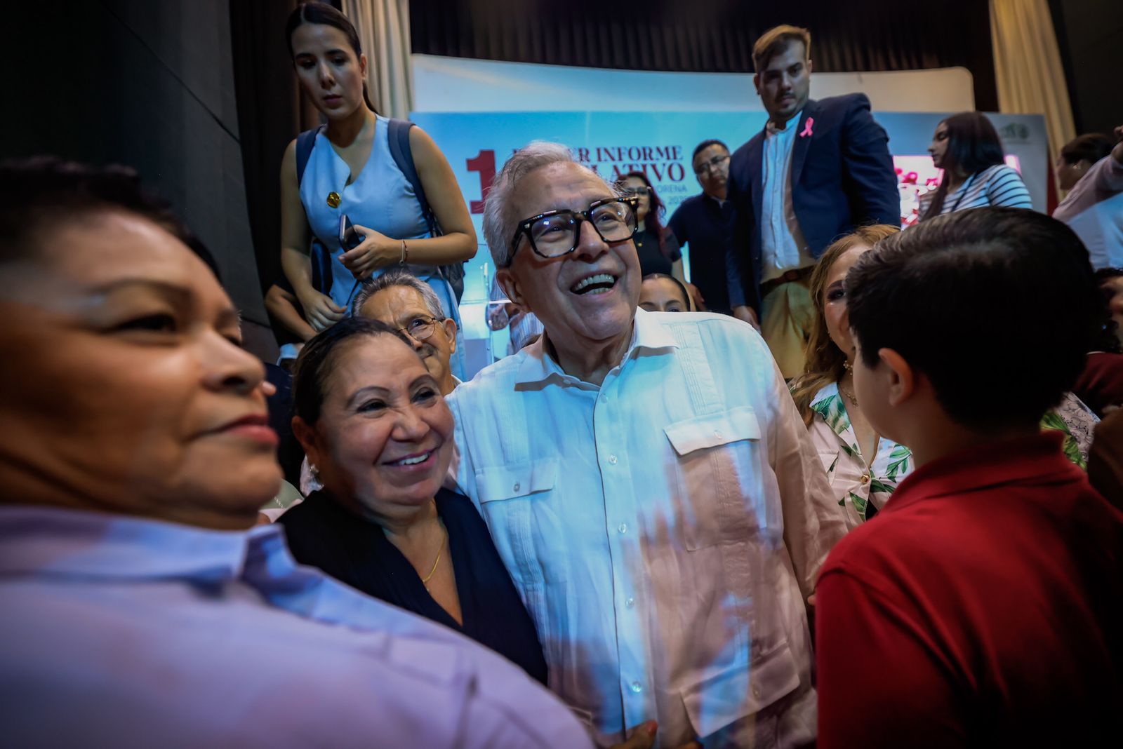 Acude Rocha a informe legislativo de diputados de Morena en el sur de Sinaloa
