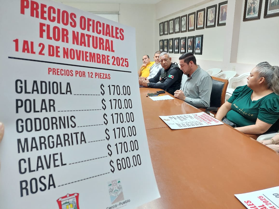 Acuerda el precio de las flores naturales para el Día de Muertos en Guamúchil