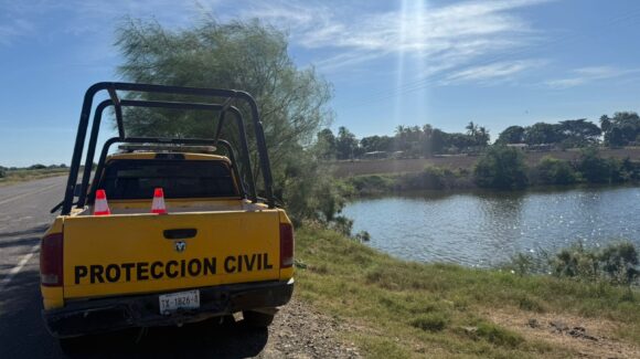 Emiten alerta por avistamiento de cocodrilo en La Laguna, cerca de Las Glorias, Guasave, Sinaloa