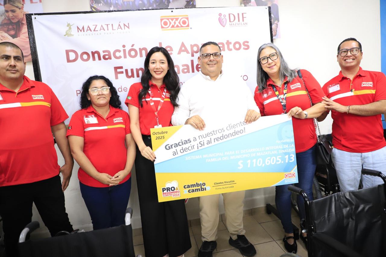 Redondeo OXXO beneficia a sectores vulnerables en Mazatlán