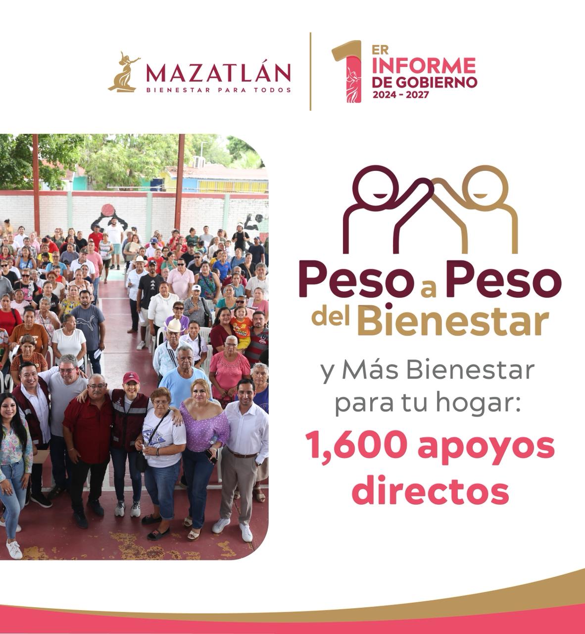 Gobierno de Mazatlán entrega apoyos subsidiados
