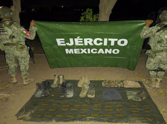 Armamento asegurado en Sinaloa