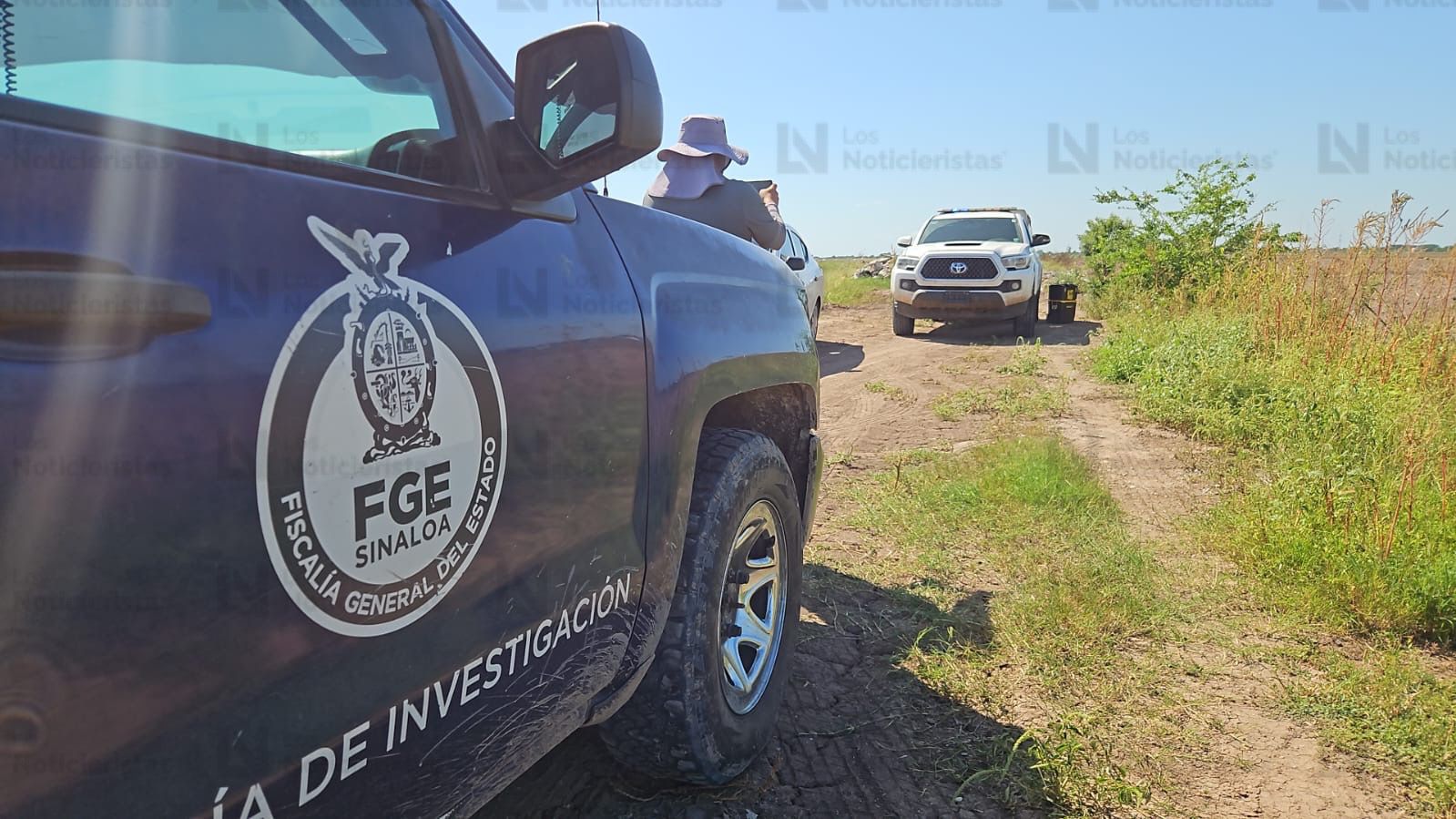 Lugar del hallazgo de un hombre asesinado en Villa Juárez, Navolato