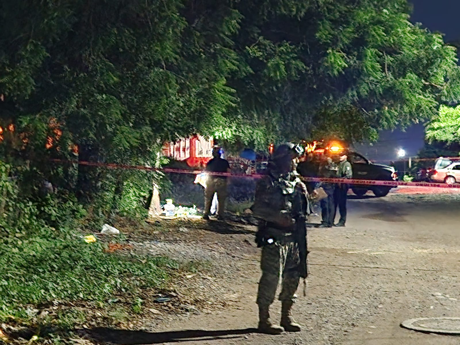 Ejército resguarda escena del crimen en Culiacán