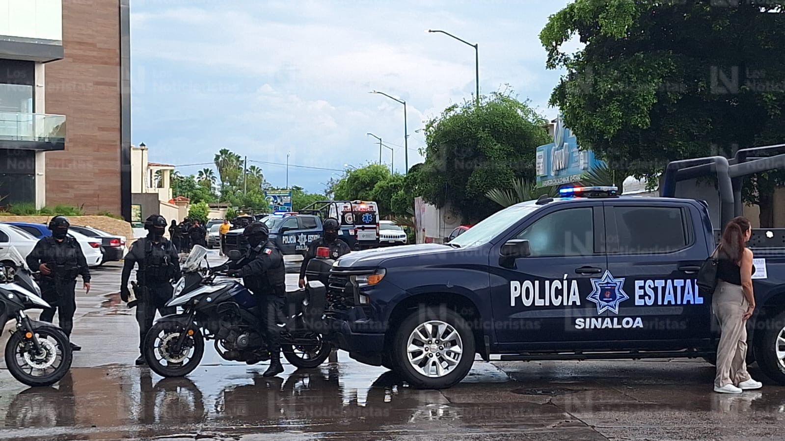Gran despliegue de elementos de seguridad provoca el ataque a un agente estatal en Culiacán