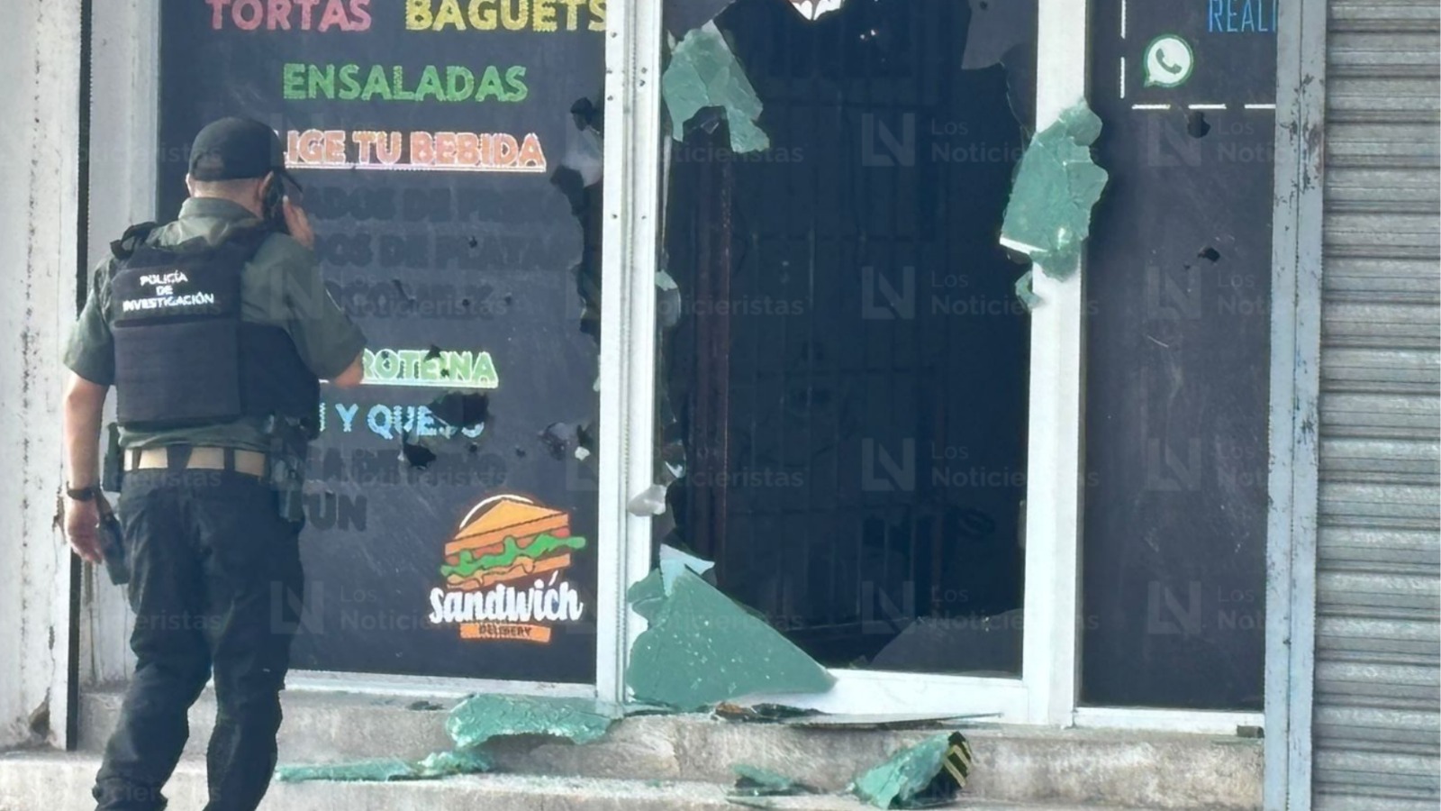 Atacan a balazos un local habilitado como presunto restaurante en Culiacán