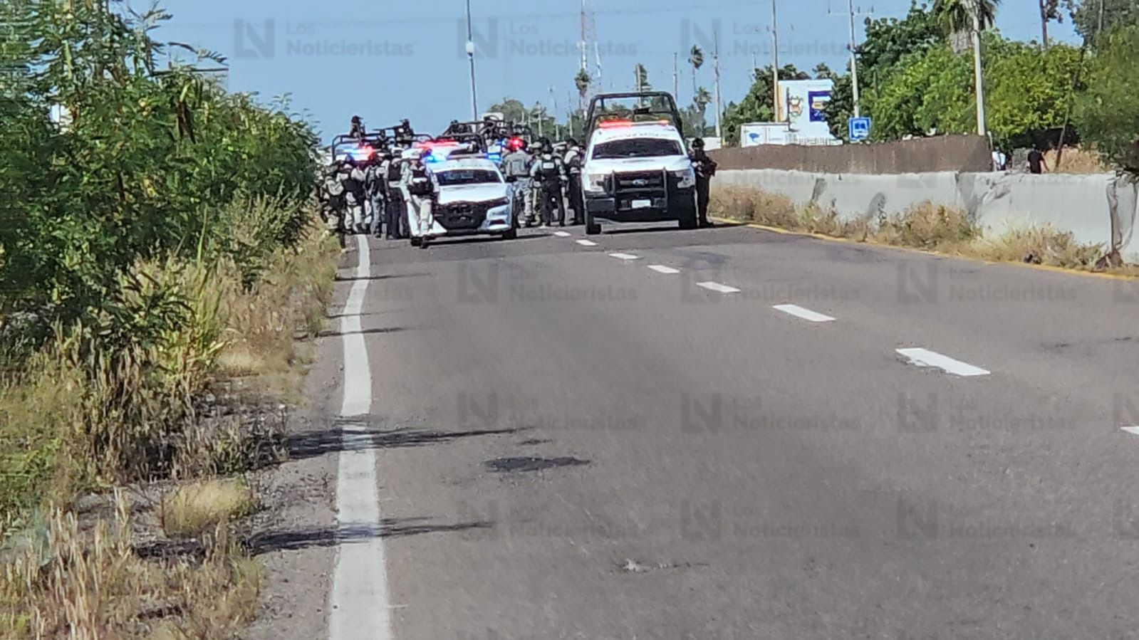 ataque contra elementos de la Guardia Nacional por parte de un grupo armado se registró durante carretera Culiacán El Dorado, a la altura de la Facultad de Agronomía