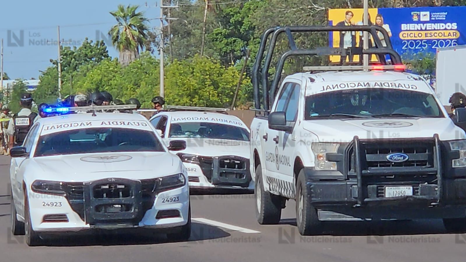 ataque contra elementos de la Guardia Nacional por parte de un grupo armado se registró durante carretera Culiacán El Dorado, a la altura de la Facultad de Agronomía