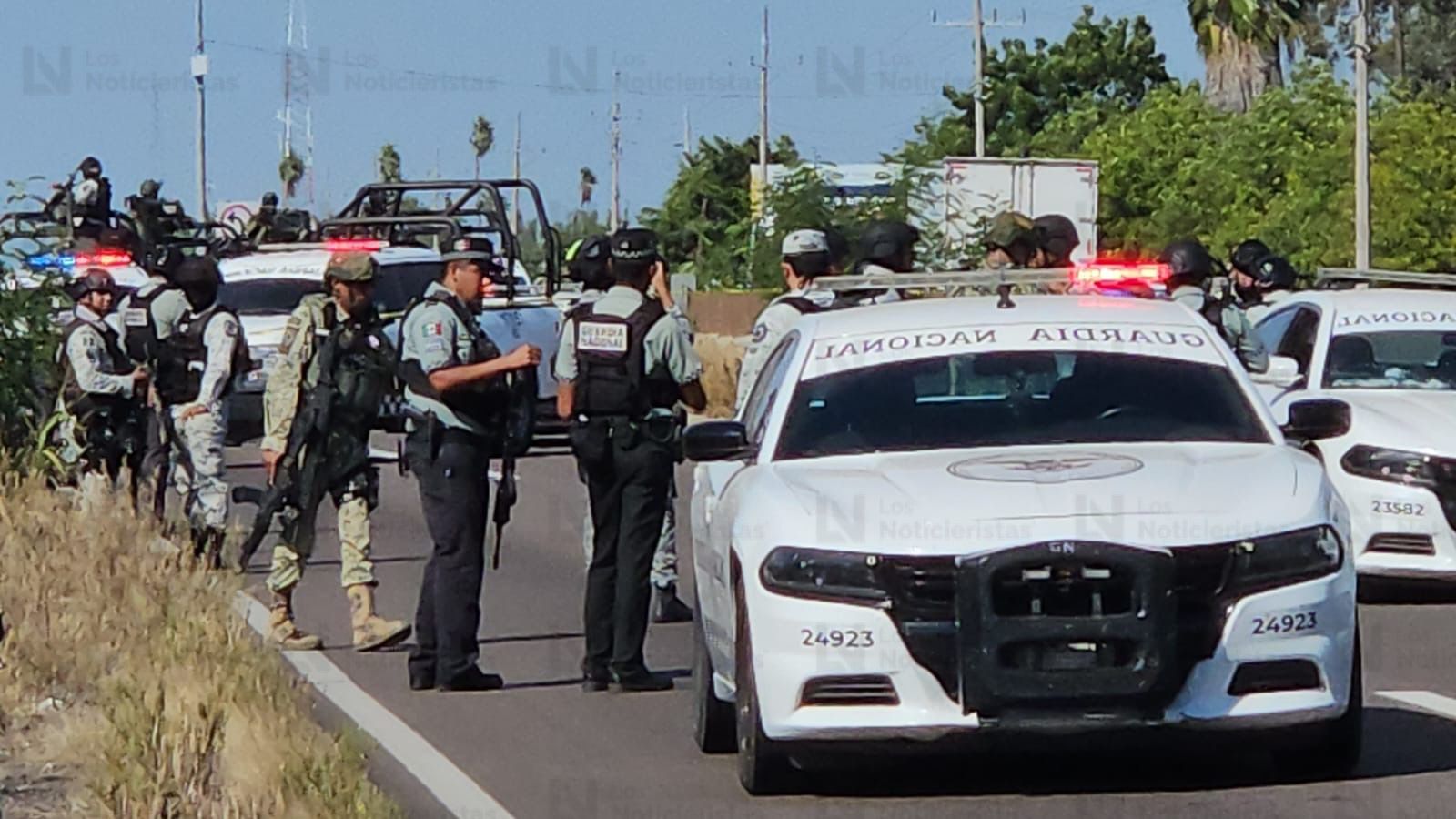 ataque contra elementos de la Guardia Nacional por parte de un grupo armado se registró durante carretera Culiacán El Dorado, a la altura de la Facultad de Agronomía