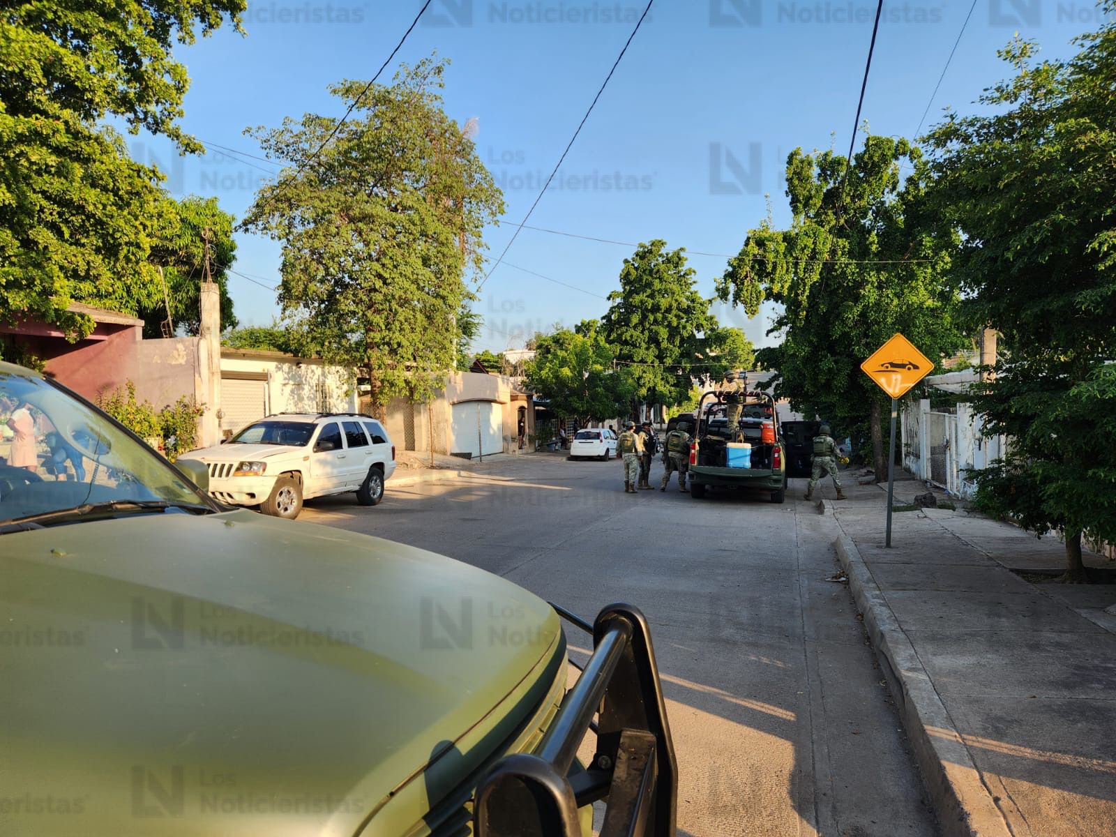 Ejército Mexicano resguarda la calle donde se registró un ataque armado