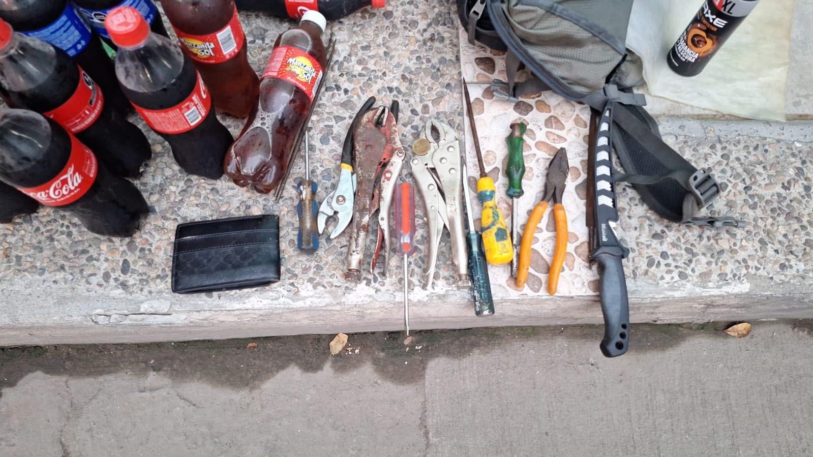 Herramientas utilizadas para robar una bodega en Mazatlán, Sinaloa