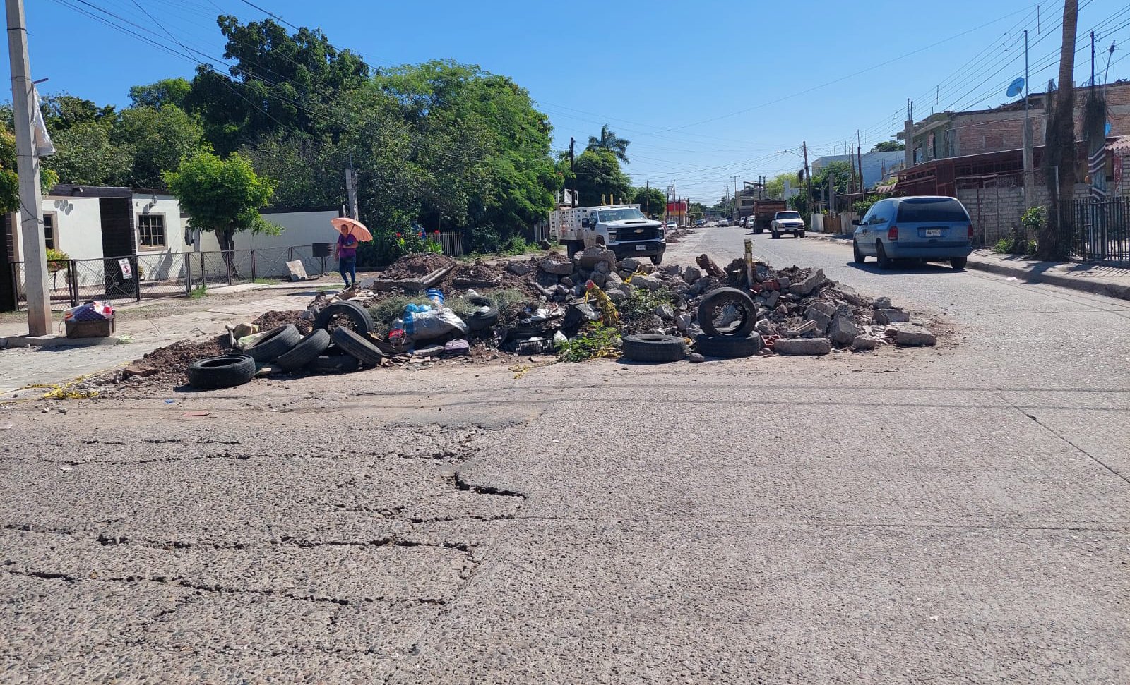 calle ayuntamiento de la colonia texas en los mochis