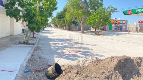 ¡Calle Cuauhtémoc casi lista! Abrirá la segunda semana de noviembre, en Guasave Sinaloa