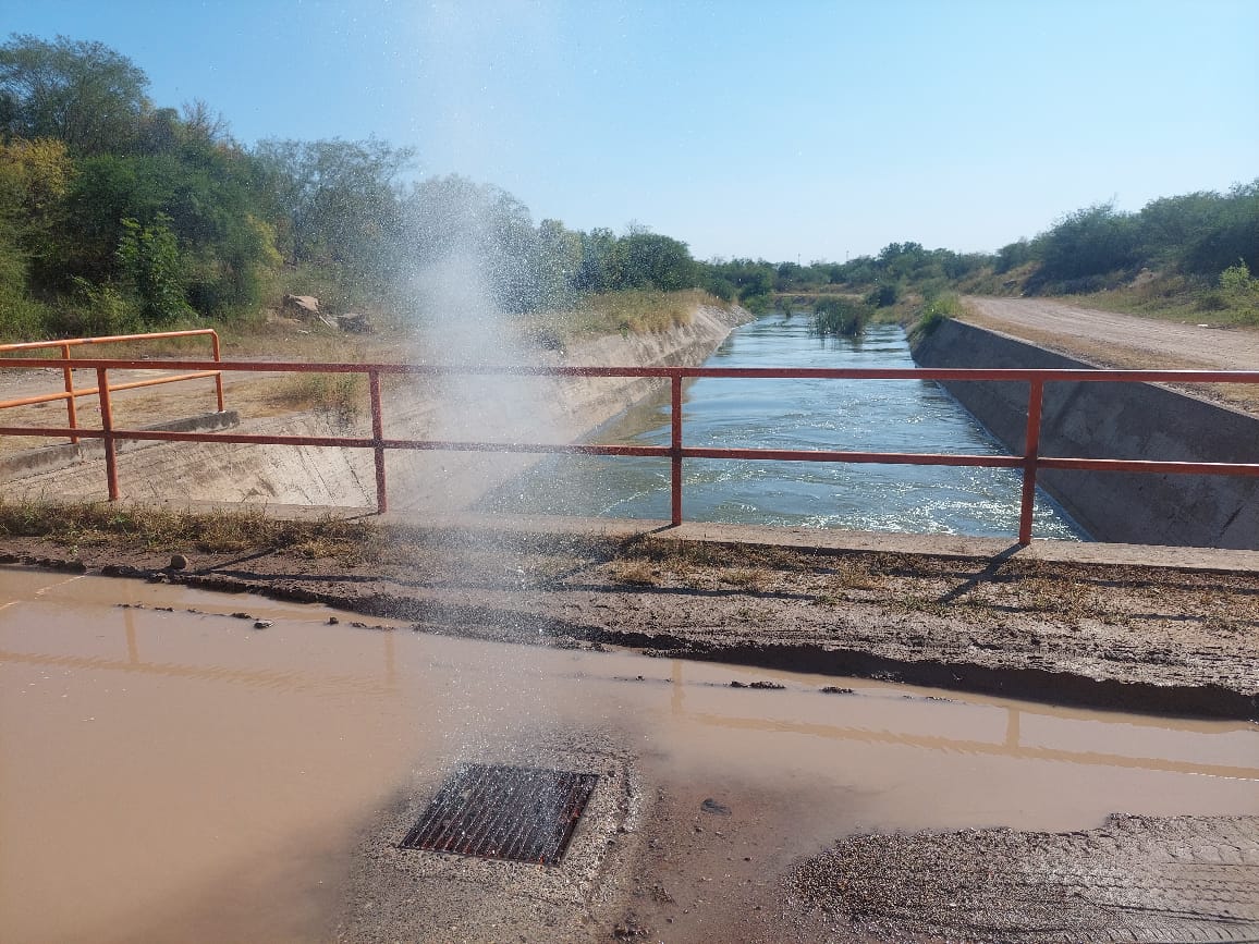 canal de riego presa Eustaquio Buelna