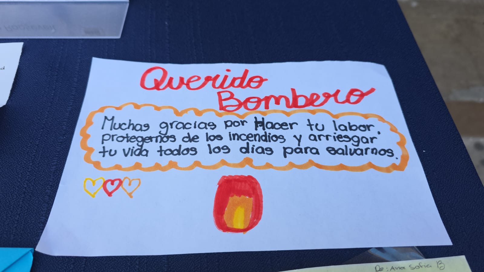 Niños de Culiacán les escriben cartas a los cuerpos de auxilio