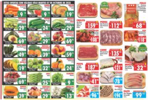 Ofertas en frutas, verduras y carnes en Casa Ley