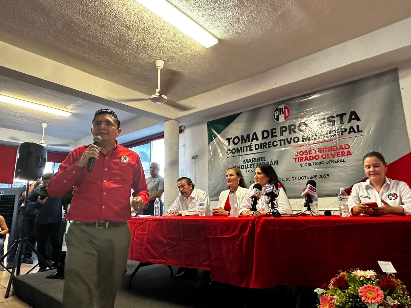 César Emiliano Gerardo Lugo, presidente del PRI en Sinaloa