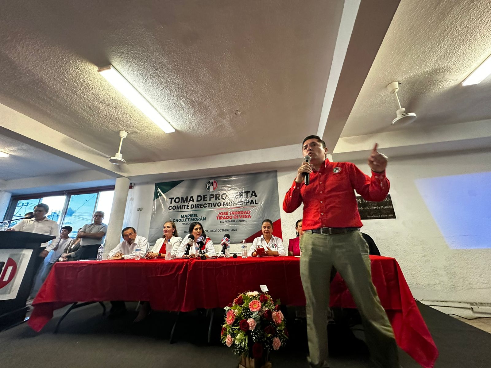 César Emiliano Gerardo Lugo, presidente del PRI en Sinaloa
