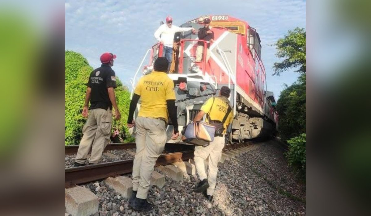 Choque de trenes en Copales, Escuinapa, Sinaloa