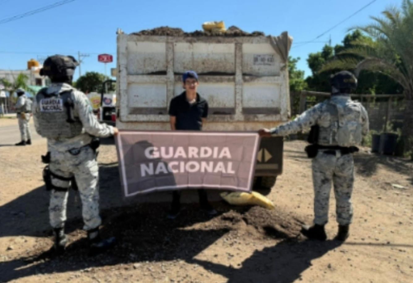 Civil detenido y tractocamión y precursor químico asegurado en Carrizalejo, Culiacán