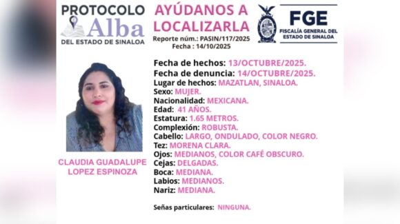 Fiscalía activa Protocolo Alba por privación de la libertad de una mujer en El Venadillo, en Mazatlán, Sinaloa