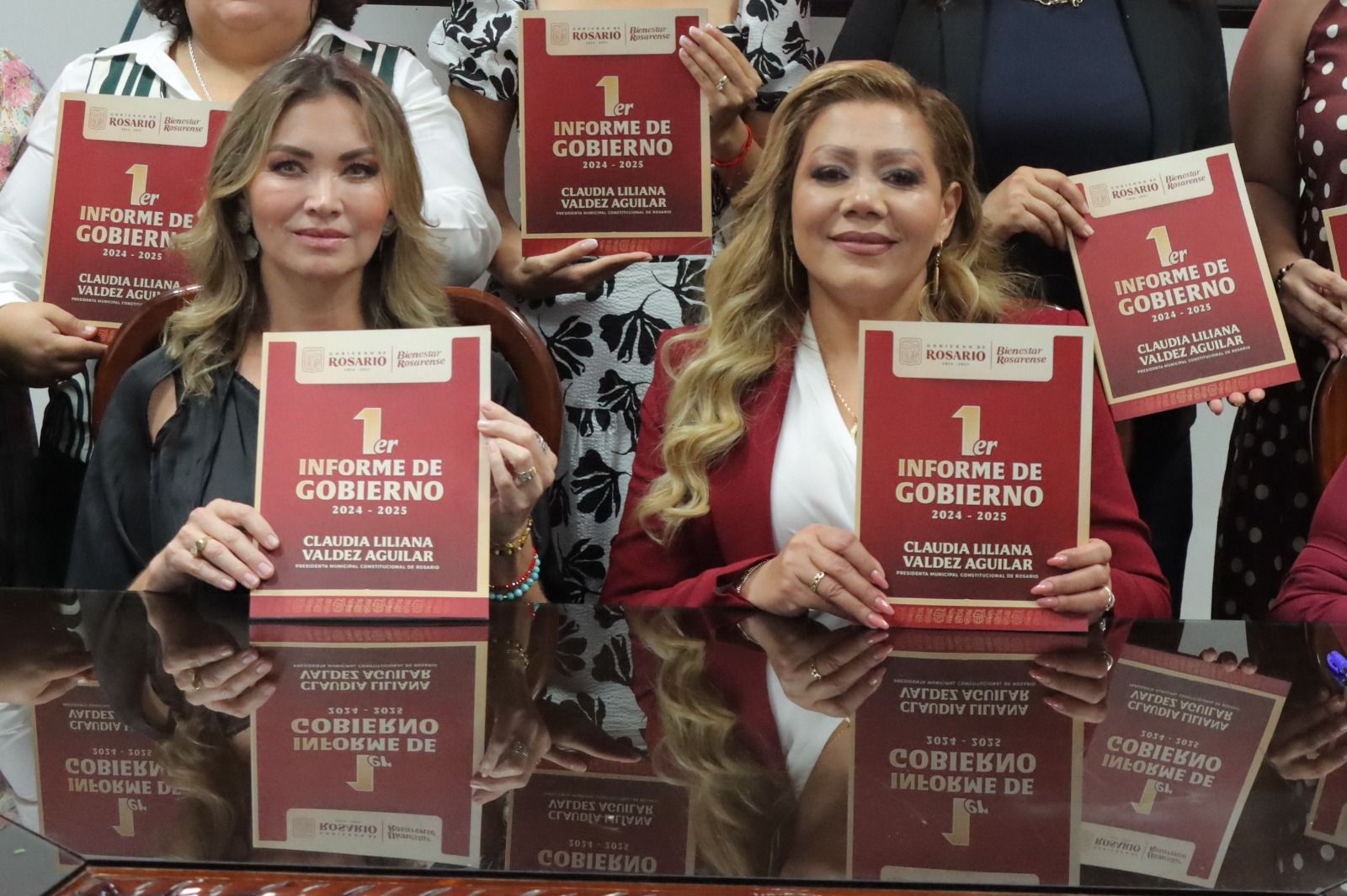 Claudia Liliana Valdez Aguilar entrega su primer informe de gobierno en Rosario