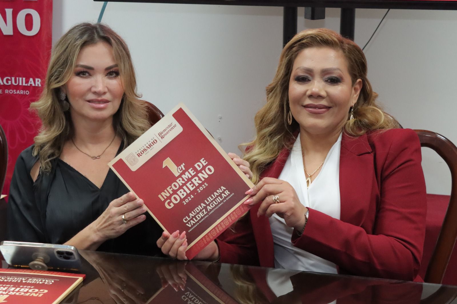 Claudia Liliana Valdez Aguilar entrega su primer informe de gobierno en Rosario