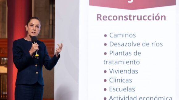 Claudia Sheinbaum presenta los 4 ejes de trabajo ante la emergencia por las lluvias