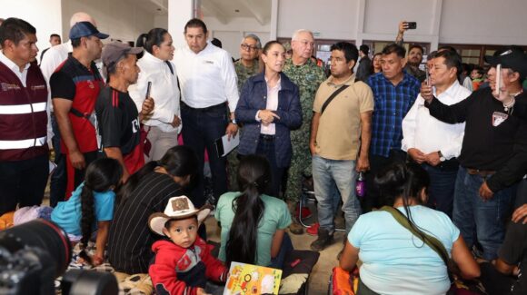 Atiende Sheinbaum estados afectados por inundaciones torrenciales en la región de la Huasteca; fueron 5 las entidades afectadas