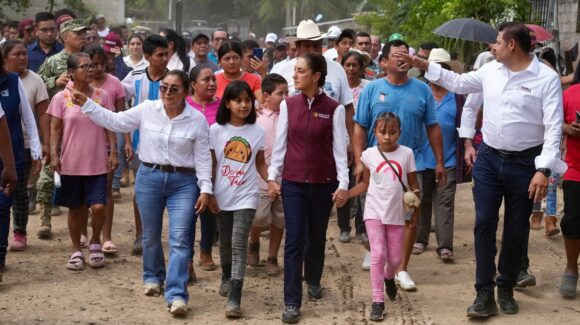 Gobierno de Sheinbaum entregará 20 mil pesos de apoyo inicial a las familias damnificadas por las precipitaciones