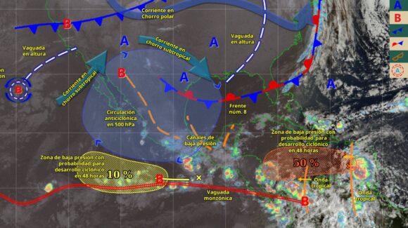 ¡Segundo intento! Una nueva baja presión en el Pacífico busca dar lugar a la nueva tormenta ‘Sonia’