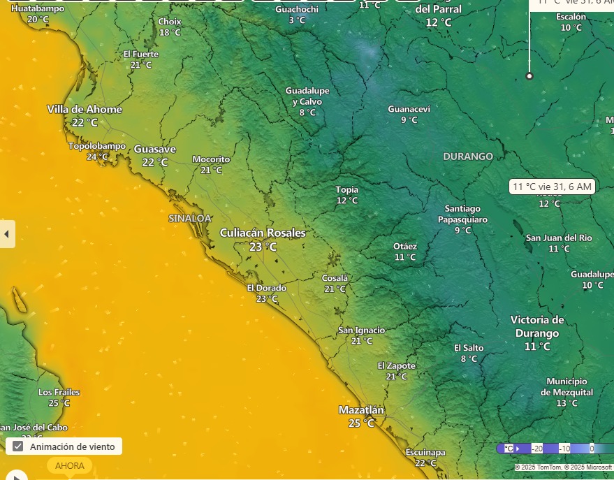 clima en sinaloa y mexico