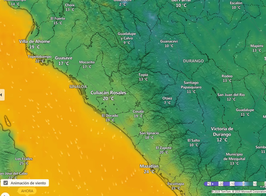 clima en sinaloa