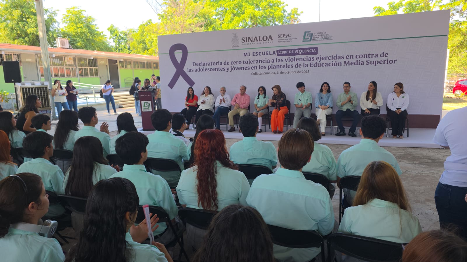 La Secretaría de Educación Pública y Cultura, en coordinación con la Secretaría de las Mujeres, lanzaron campaña “Cero tolerancia a las violencias ejercidas en contra de las adolescentes y jóvenes en los planteles de Educación Media Superior”