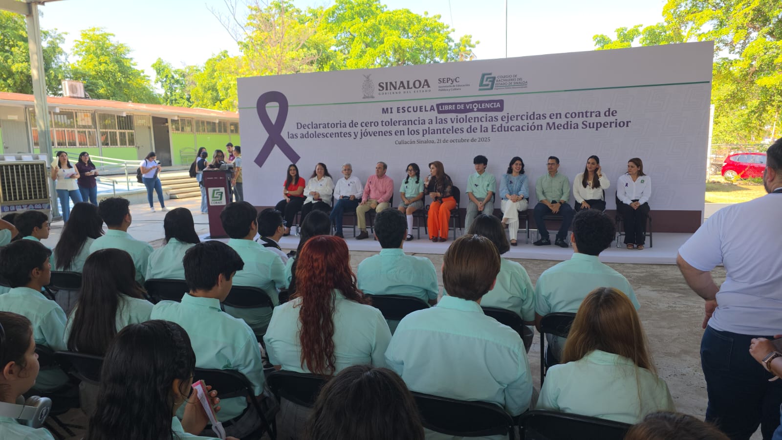 La Secretaría de Educación Pública y Cultura, en coordinación con la Secretaría de las Mujeres, lanzaron campaña “Cero tolerancia a las violencias ejercidas en contra de las adolescentes y jóvenes en los planteles de Educación Media Superior”