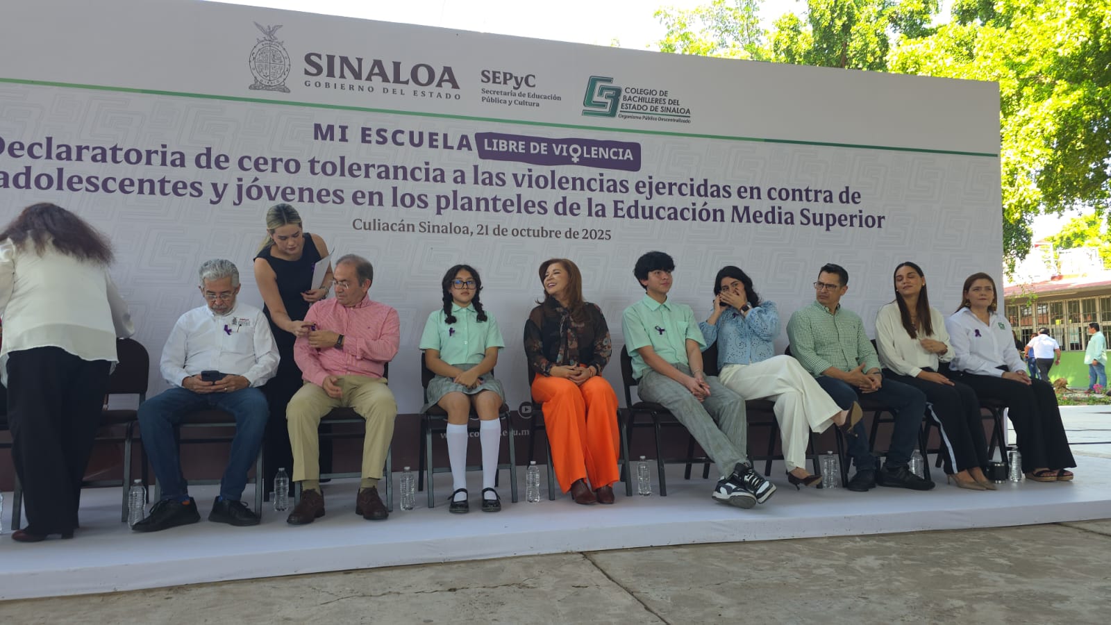 La Secretaría de Educación Pública y Cultura, en coordinación con la Secretaría de las Mujeres, lanzaron campaña “Cero tolerancia a las violencias ejercidas en contra de las adolescentes y jóvenes en los planteles de Educación Media Superior”
