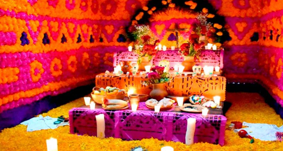 colores en el altar de muerto