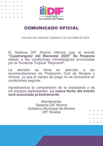 comunicado oficial dif sinaloa